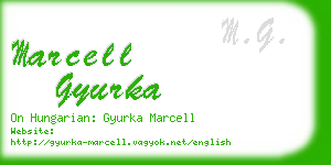 marcell gyurka business card